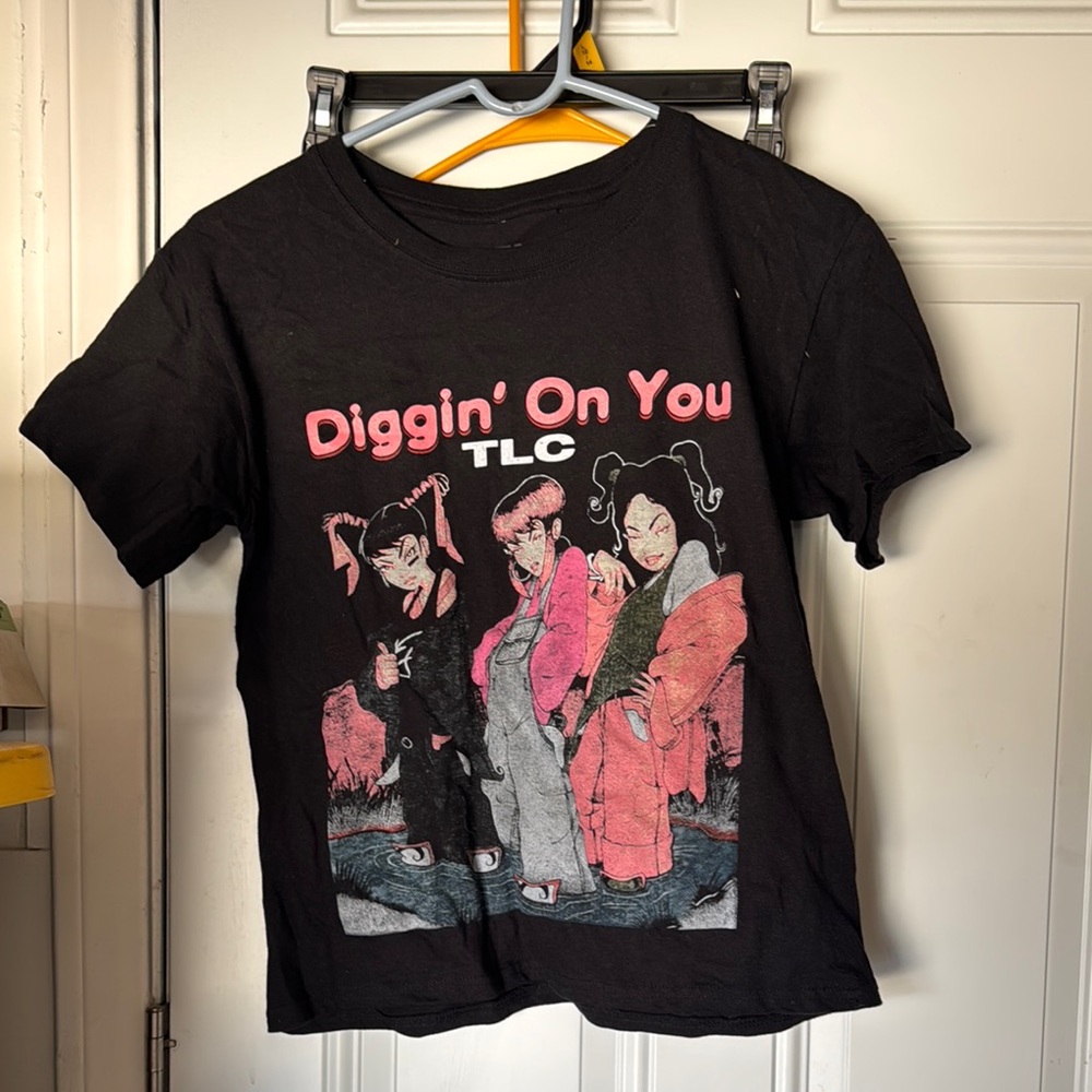 TLC Kids Black and Pink Graphic Tee